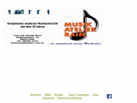 musikatelier-rain.de Webseite Vorschau