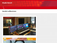 musik-hench.de Webseite Vorschau