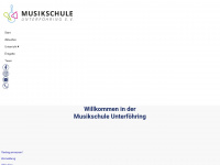 musikschule-ufg.de Webseite Vorschau
