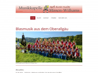 musikkapelle-missen-wilhams.de Webseite Vorschau
