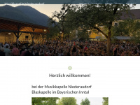 musikkapelle-niederaudorf.de Webseite Vorschau