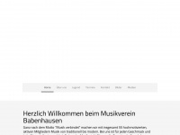 musikverein-babenhausen.de Webseite Vorschau