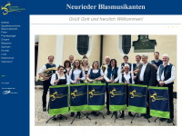 neurieder-blasmusikanten.de Webseite Vorschau