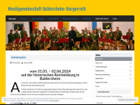 musikverein-baldersheim.de Webseite Vorschau