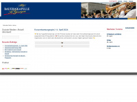 bauernkapelle.at Webseite Vorschau