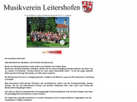 musikverein-leitershofen.de Webseite Vorschau