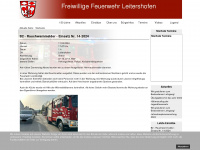 feuerwehr-leitershofen.de Webseite Vorschau