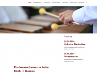 musikverein-velden.de Webseite Vorschau