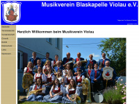 musikverein-violau.de Webseite Vorschau