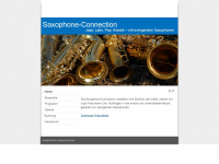 saxophone-connection.de Webseite Vorschau