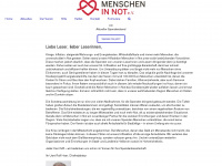 menschen-in-not.net Webseite Vorschau