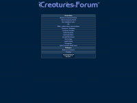 creaturesforum.de Webseite Vorschau