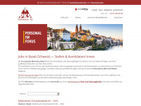 jobs-in-basel.ch Webseite Vorschau