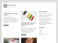nova-ratio.de Webseite Vorschau