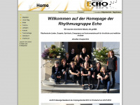rhythmusgruppe-echo.de Webseite Vorschau