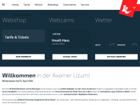 axamer-lizum.at Webseite Vorschau