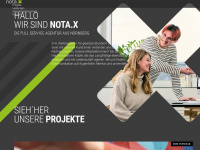 nota-x.de Webseite Vorschau