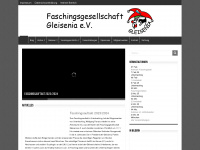 gleisenia.de Webseite Vorschau