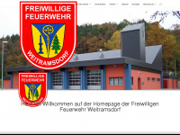 feuerwehr-weitramsdorf.de Webseite Vorschau