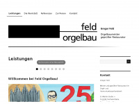 feld-orgelbau.de Webseite Vorschau