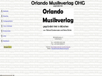 orlando-musikverlag.de Webseite Vorschau