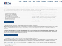 orpa.de Webseite Vorschau