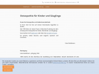 osteopathie-kinder.de Webseite Vorschau