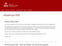 r-o-d.info Webseite Vorschau