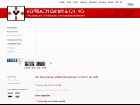 vorbach-formenbau.de Webseite Vorschau