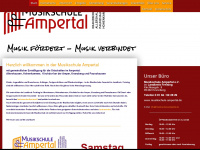 musikschule-ampertal.de Webseite Vorschau