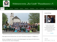 schuetzenverein-paunzhausen.de Webseite Vorschau