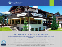 pension-bergheimat.de Webseite Vorschau