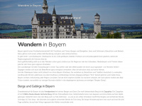 wandern-in-bayern.com Webseite Vorschau