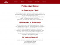 pension-klause.de Webseite Vorschau
