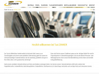 taxi-zanker.de Webseite Vorschau