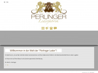 perlinger-leder.de Webseite Vorschau