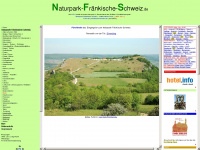 naturparkfraenkischeschweiz.de Webseite Vorschau