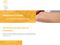 pflegedienstchristoph.de Webseite Vorschau
