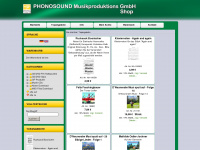 phonosound.de Webseite Vorschau