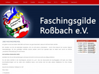 faschingsgilde-rossbach.de Webseite Vorschau