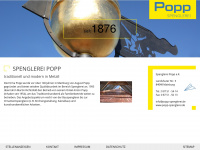 popp-spenglerei.de Webseite Vorschau