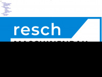 resch-maschinenbau.de Webseite Vorschau