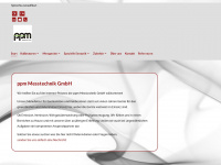 ppm-mt.com Webseite Vorschau