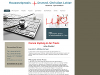 praxis-dr-lotter.de Webseite Vorschau