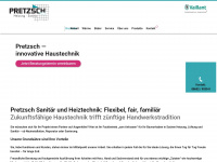 pretzsch-gmbh.de Webseite Vorschau