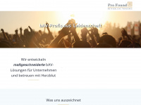 pro-found.de Webseite Vorschau