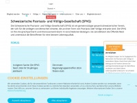 spvg.ch Webseite Vorschau