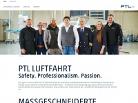 ptl-luftfahrt.de Webseite Vorschau