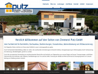 putz-holzbau.de Webseite Vorschau