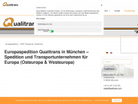 qualitrans.com Webseite Vorschau
